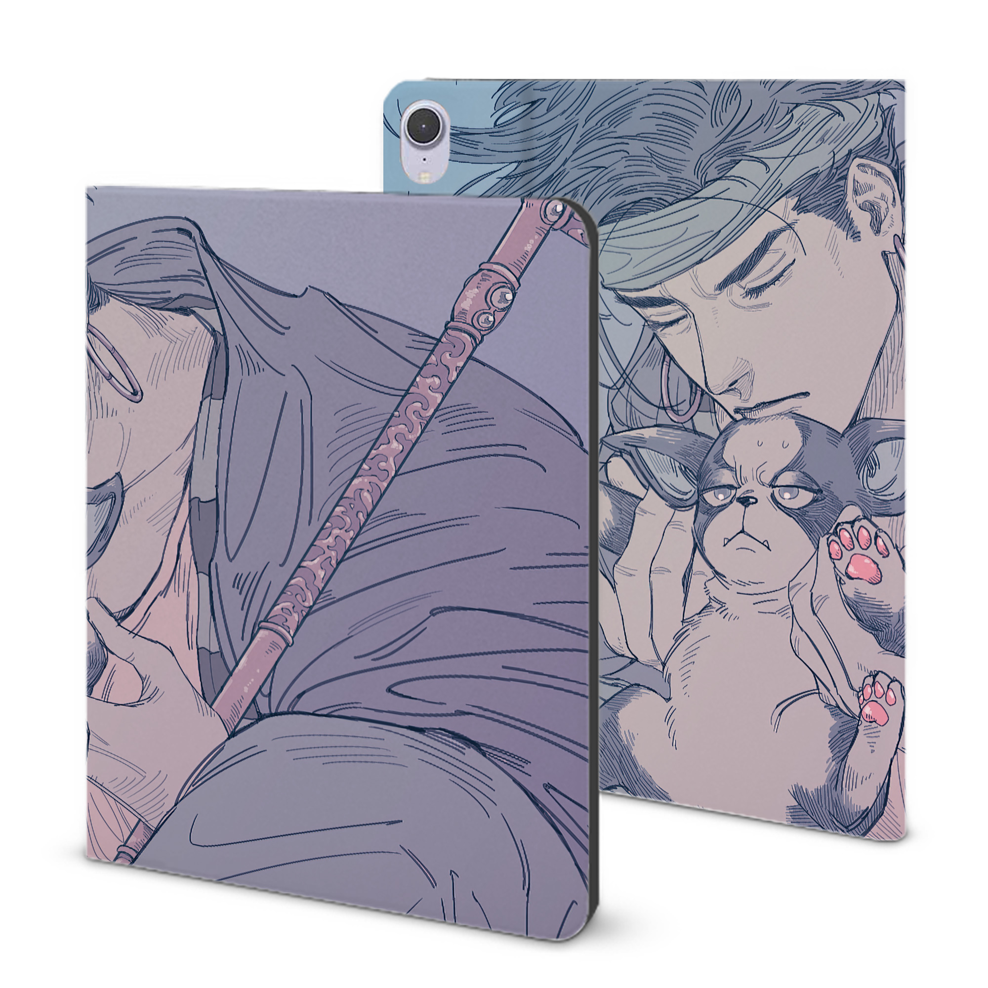 （画像用） ジョジョの奇妙な冒険 JoJo's Bizarre Adventure IPad ケース ブック型 PUレザー TPU 耐衝撃 軽量 薄型 ペン収納なし 全面保護 IPad 各モデル対応